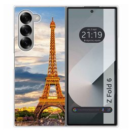 Funda Carcasa Dura para Samsung Galaxy Z Fold 6 5G diseño Paris Dibujos