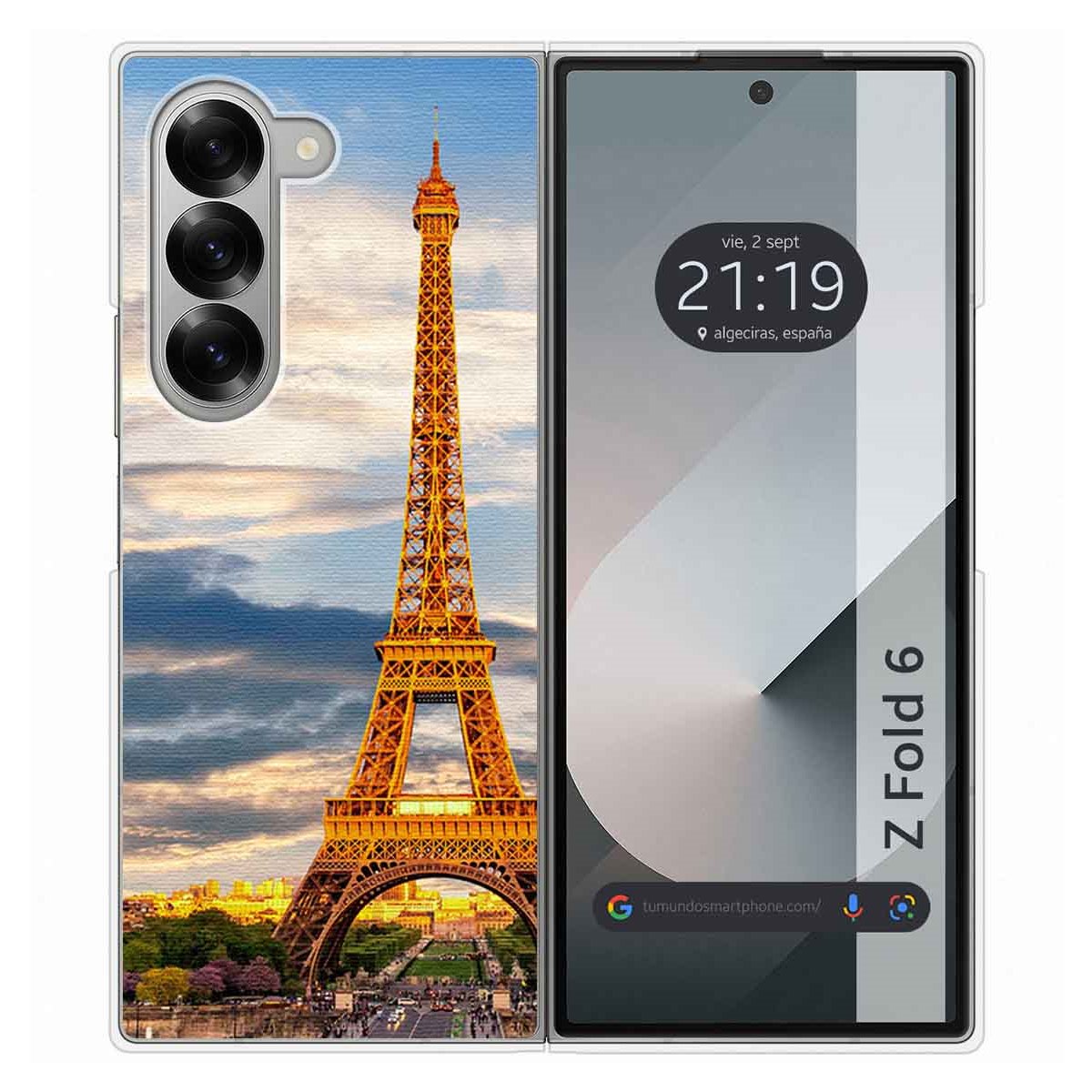 Funda Carcasa Dura para Samsung Galaxy Z Fold 6 5G diseño Paris Dibujos