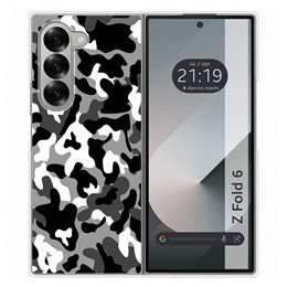 Funda Carcasa Dura para Samsung Galaxy Z Fold 6 5G diseño Snow Camuflaje Dibujos