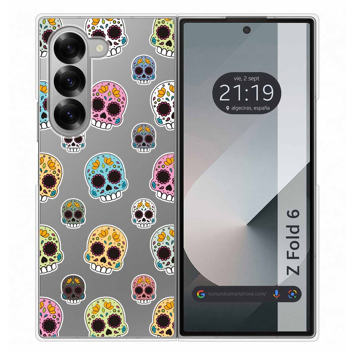 Funda Carcasa Dura para Samsung Galaxy Z Fold 6 5G diseño Catrina Dibujos