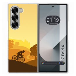 Funda Carcasa Dura para Samsung Galaxy Z Fold 6 5G diseño Ciclista Dibujos