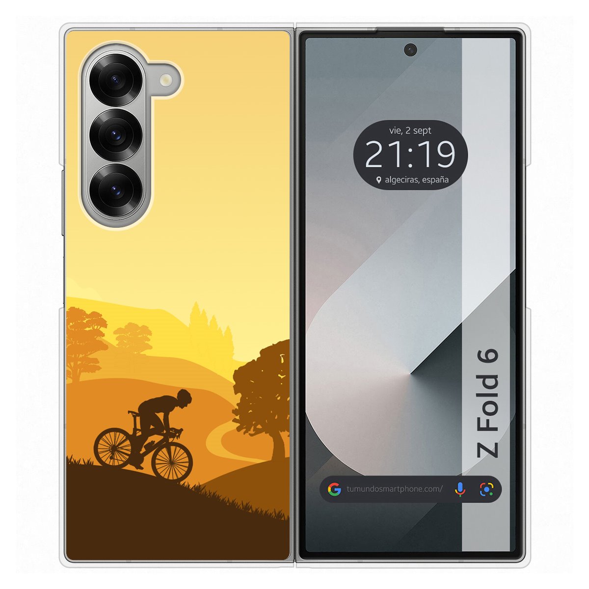 Funda Carcasa Dura para Samsung Galaxy Z Fold 6 5G diseño Ciclista Dibujos