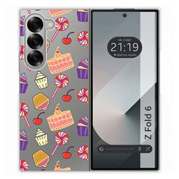 Funda Carcasa Dura para Samsung Galaxy Z Fold 6 5G diseño Dulces 01 Dibujos