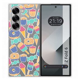 Funda Carcasa Dura para Samsung Galaxy Z Fold 6 5G diseño Dulces 02 Dibujos