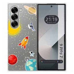 Funda Carcasa Dura para Samsung Galaxy Z Fold 6 5G diseño Espacio Dibujos