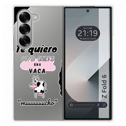 Funda Carcasa Dura para Samsung Galaxy Z Fold 6 5G diseño Vaca Dibujos