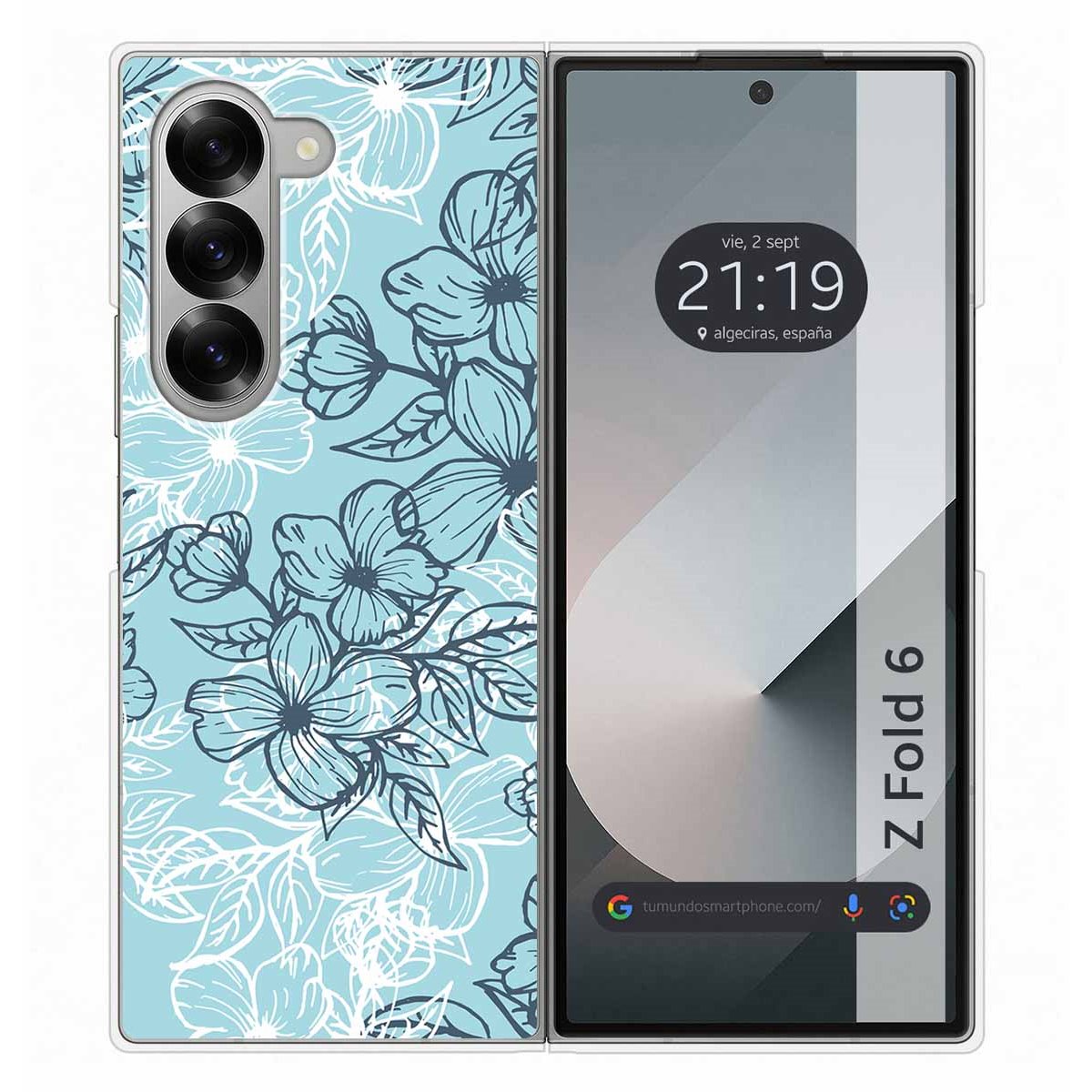 Funda Carcasa Dura para Samsung Galaxy Z Fold 6 5G diseño Flores 03 Dibujos