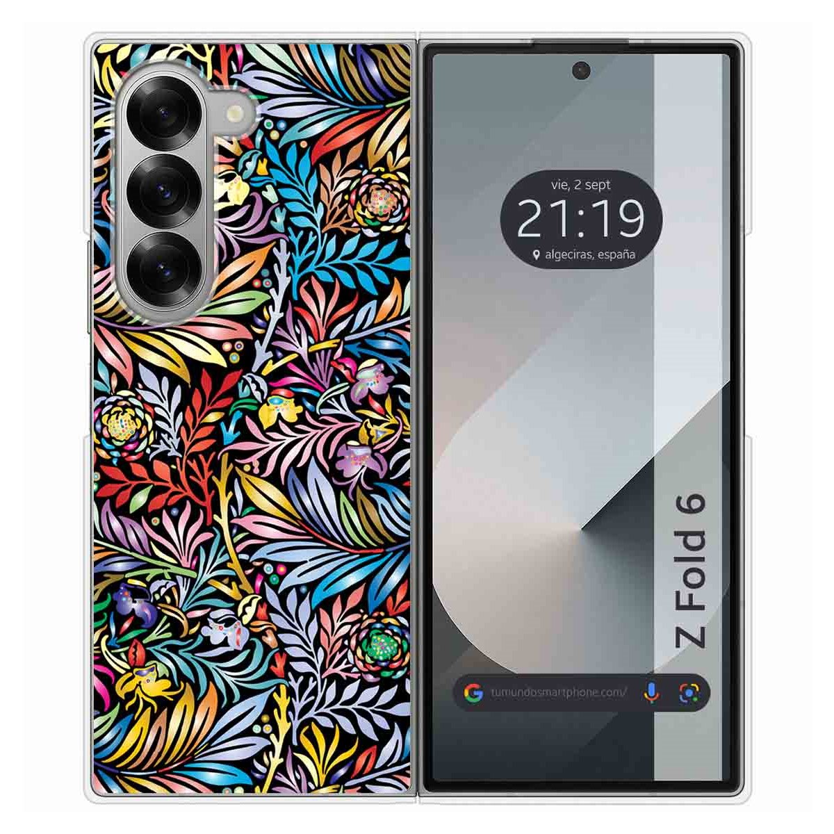 Funda Carcasa Dura para Samsung Galaxy Z Fold 6 5G diseño Flores 04 Dibujos