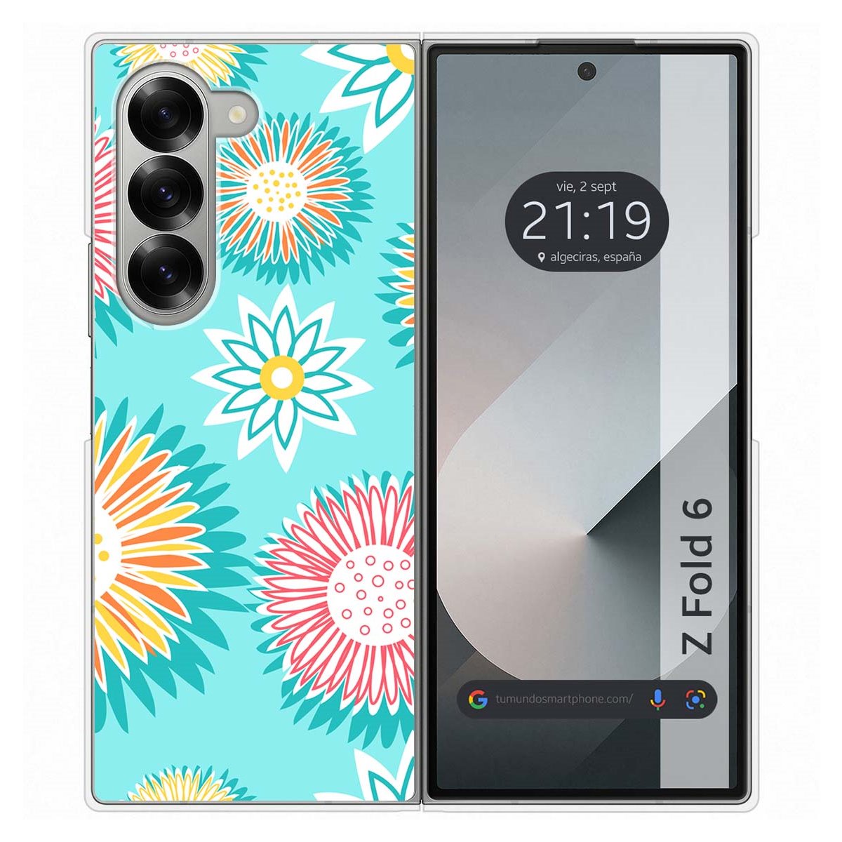 Funda Carcasa Dura para Samsung Galaxy Z Fold 6 5G diseño Flores 05 Dibujos