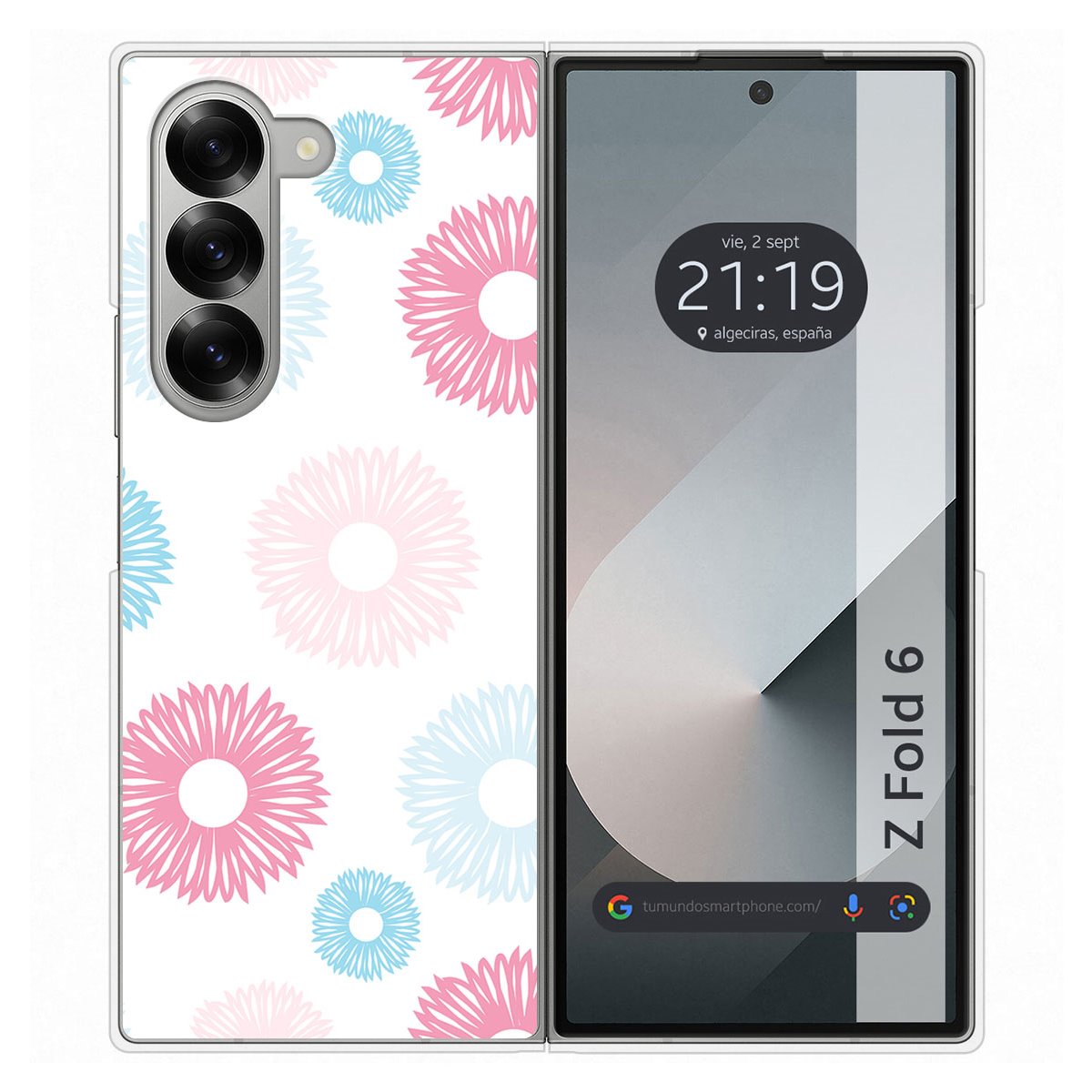 Funda Carcasa Dura para Samsung Galaxy Z Fold 6 5G diseño Flores 06 Dibujos