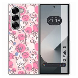 Funda Carcasa Dura para Samsung Galaxy Z Fold 6 5G diseño Flores 07 Dibujos