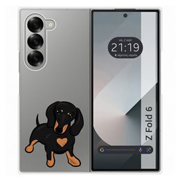 Funda Carcasa Dura para Samsung Galaxy Z Fold 6 5G diseño Perros 04 Dibujos