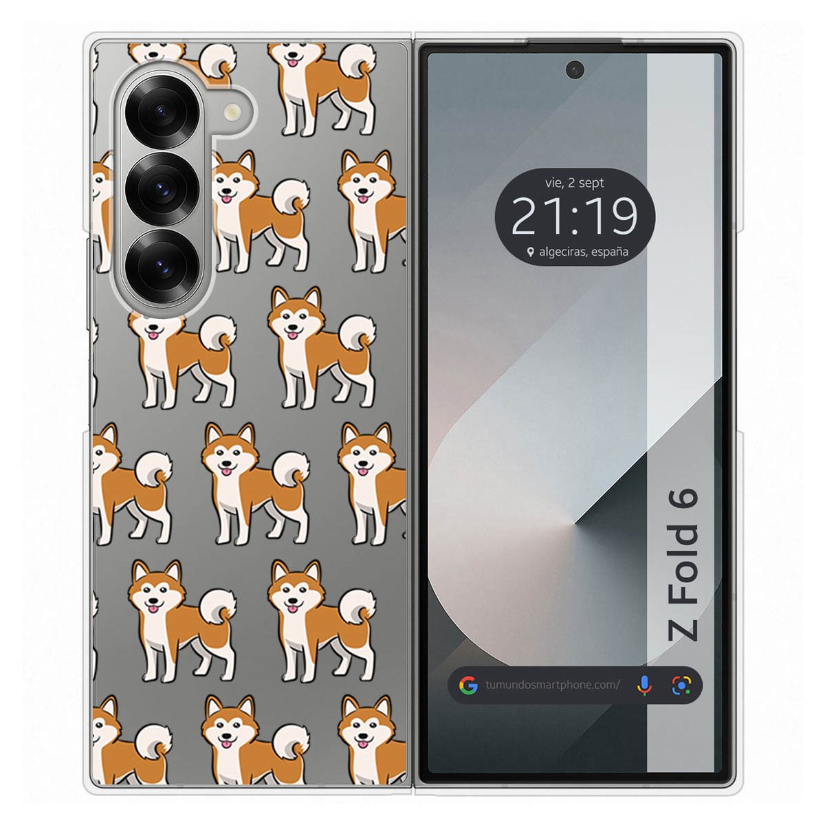 Funda Carcasa Dura para Samsung Galaxy Z Fold 6 5G diseño Perros 08 Dibujos