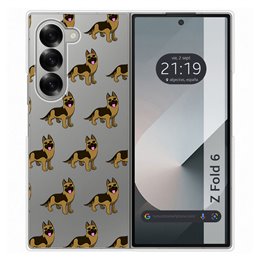 Funda Carcasa Dura para Samsung Galaxy Z Fold 6 5G diseño Perros 09 Dibujos