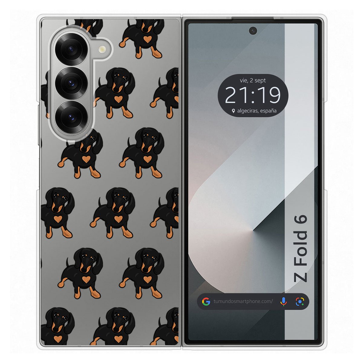 Funda Carcasa Dura para Samsung Galaxy Z Fold 6 5G diseño Perros 10 Dibujos