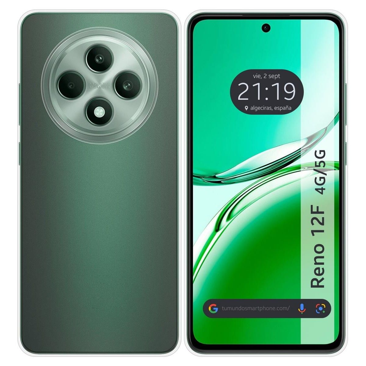 Funda Silicona Gel TPU Transparente para Oppo Reno 12F 4G / 12 F 5G