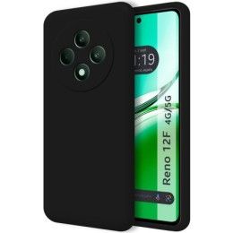 Funda Silicona Líquida Ultra Suave para Oppo Reno 12F 4G / 12 F 5G color Negra