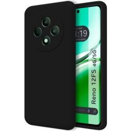 Funda Silicona Líquida Ultra Suave para Oppo Reno 12FS 4G / 12 FS 5G color Negra