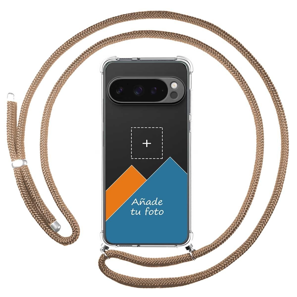 Personaliza tu Funda Colgante Transparente para Google Pixel 9 Pro XL 5G con Cordon Camel Dibujo Personalizada