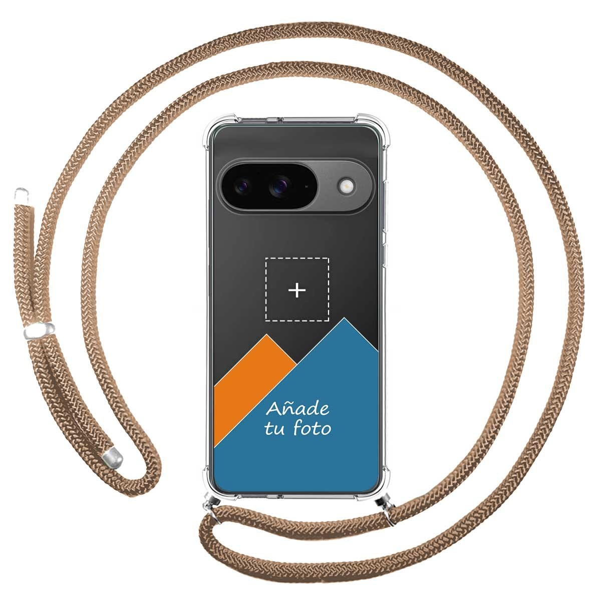 Personaliza tu Funda Colgante Transparente para Google Pixel 9 5G con Cordon Camel Dibujo Personalizada