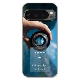 Personaliza tu Funda Silicona Gel Tpu Transparente con tu Fotografia para Google Pixel 9 Pro XL 5G Dibujo Personalizada