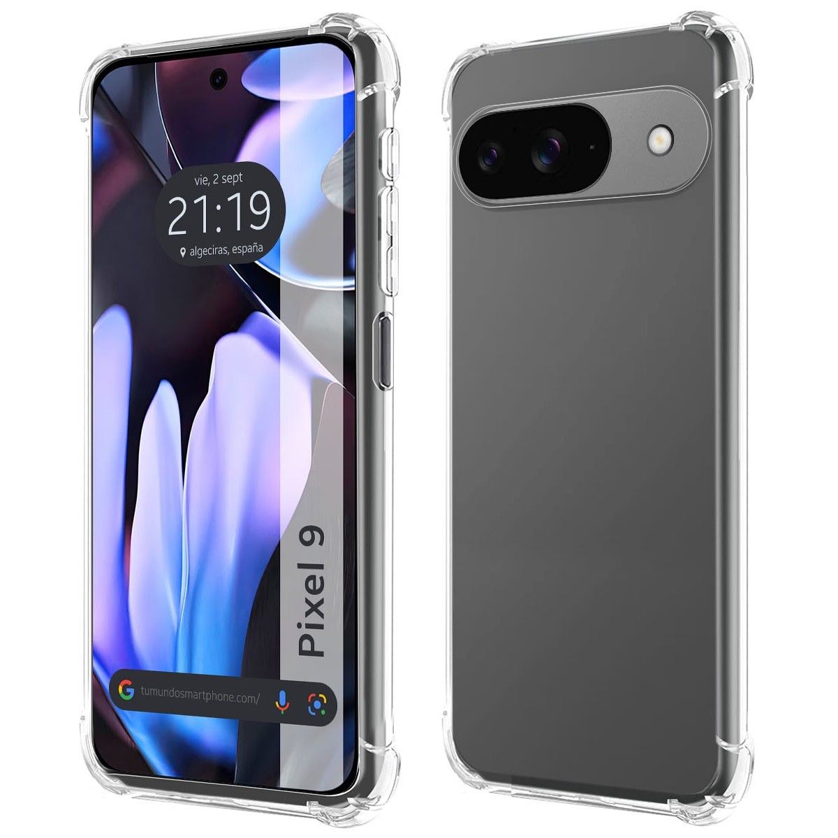 Funda Silicona Antigolpes Transparente para Google Pixel 9 5G