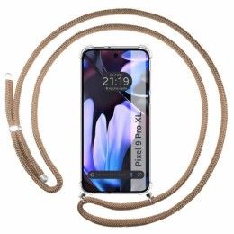 Funda Colgante Transparente para Google Pixel 9 Pro XL 5G con Cordon Camel