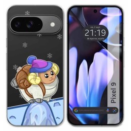 Funda Silicona Transparente para Google Pixel 9 5G diseño Cabra Dibujos