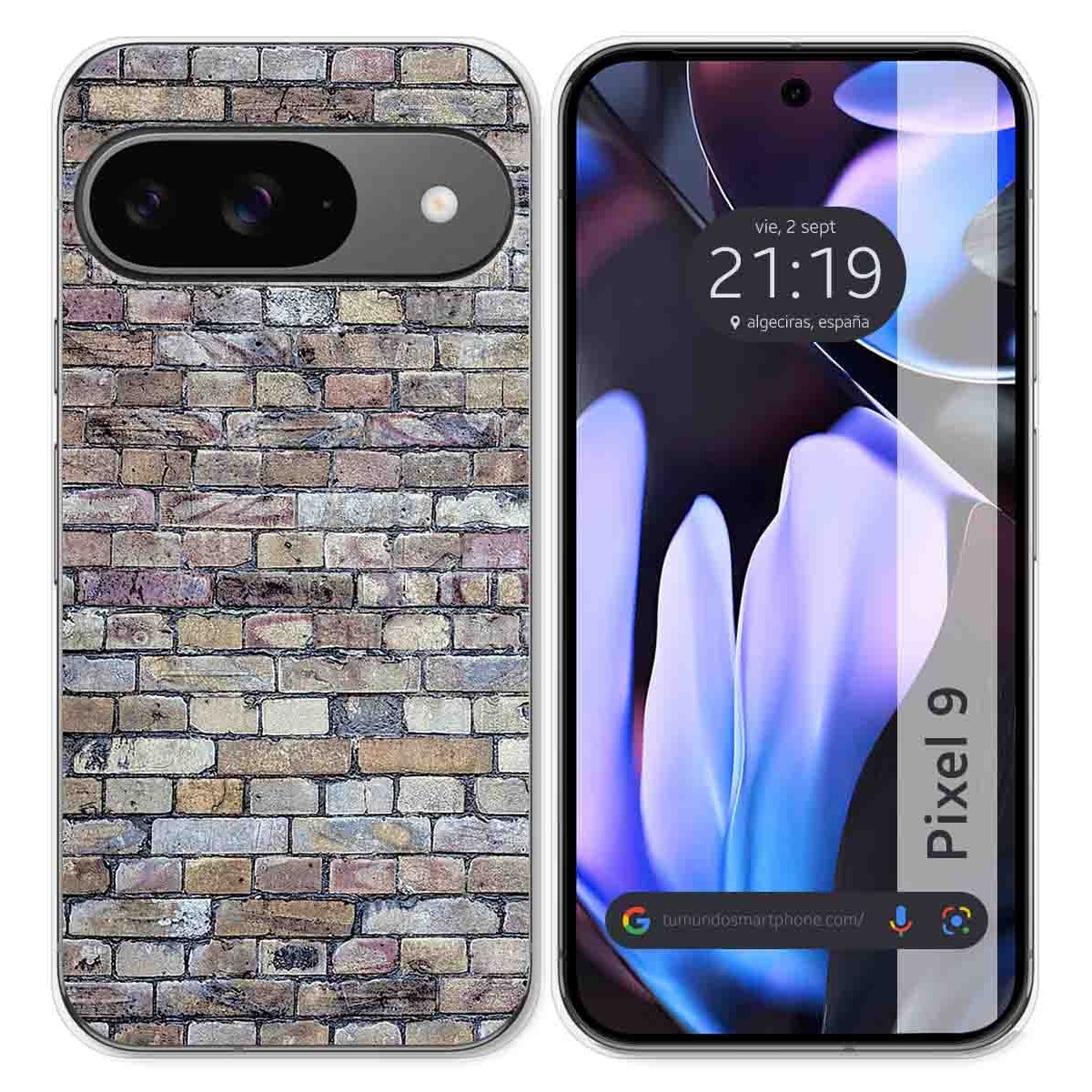 Funda Silicona para Google Pixel 9 5G diseño Ladrillo 02 Dibujos