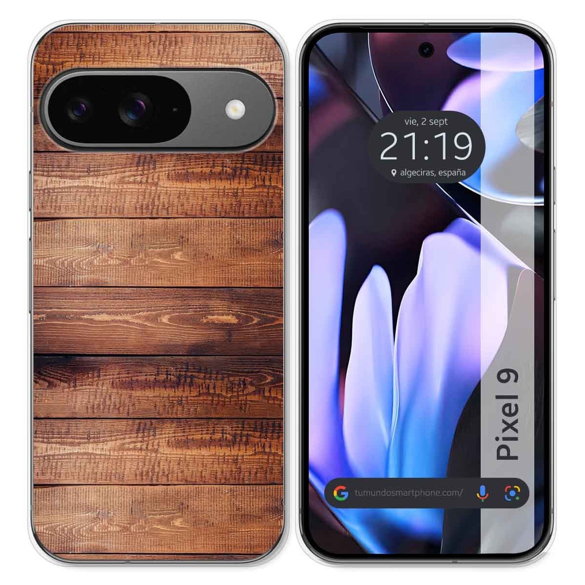 Funda Silicona para Google Pixel 9 5G diseño Madera 02 Dibujos