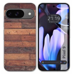 Funda Silicona para Google Pixel 9 5G diseño Madera 03 Dibujos