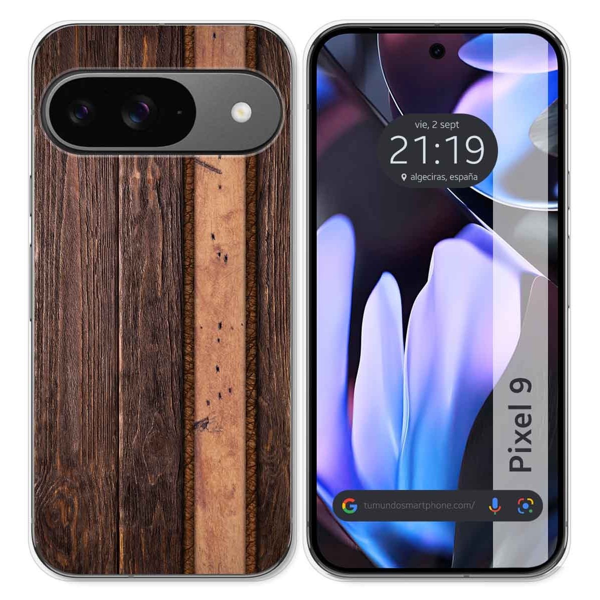 Funda Silicona para Google Pixel 9 5G diseño Madera 05 Dibujos