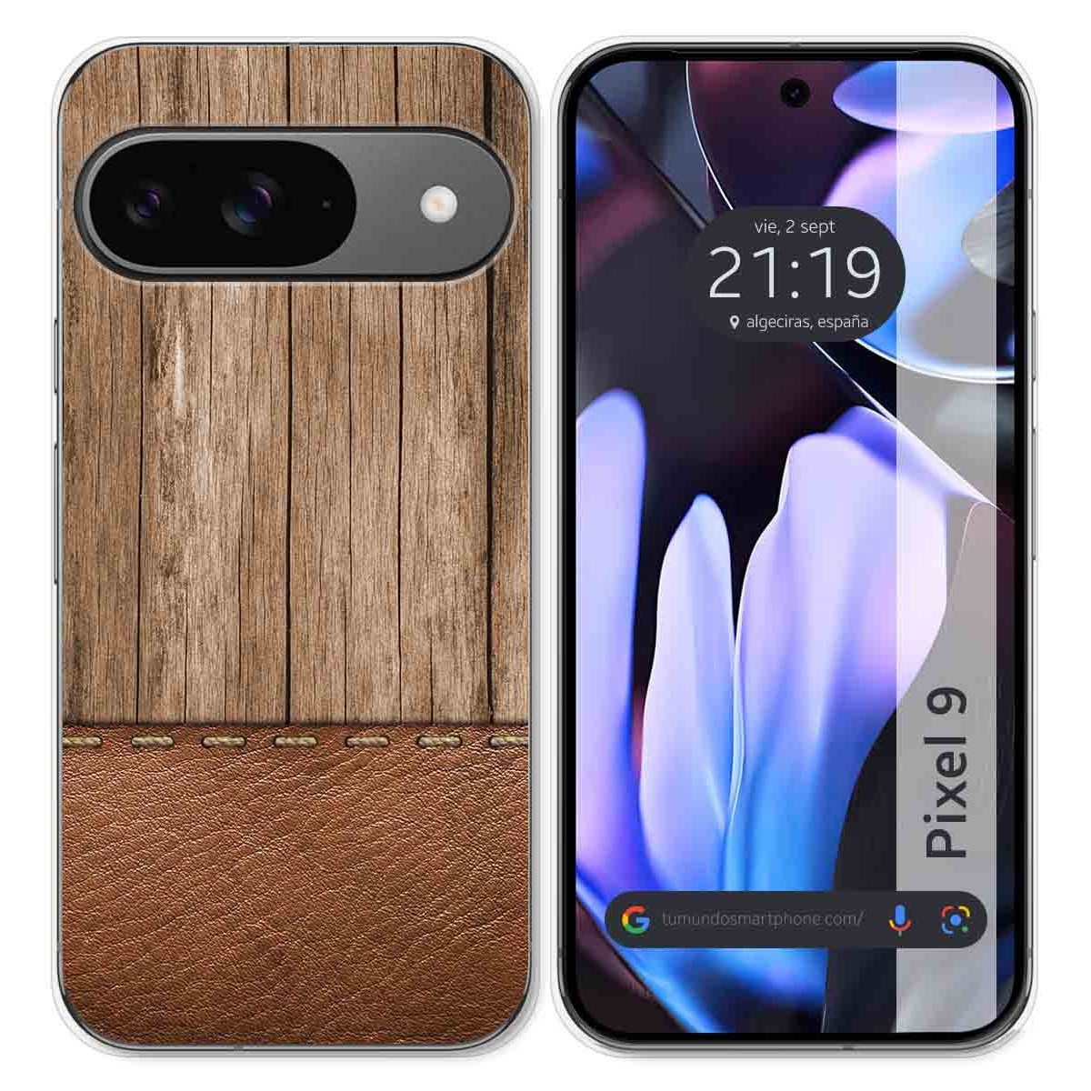 Funda Silicona para Google Pixel 9 5G diseño Madera 09 Dibujos