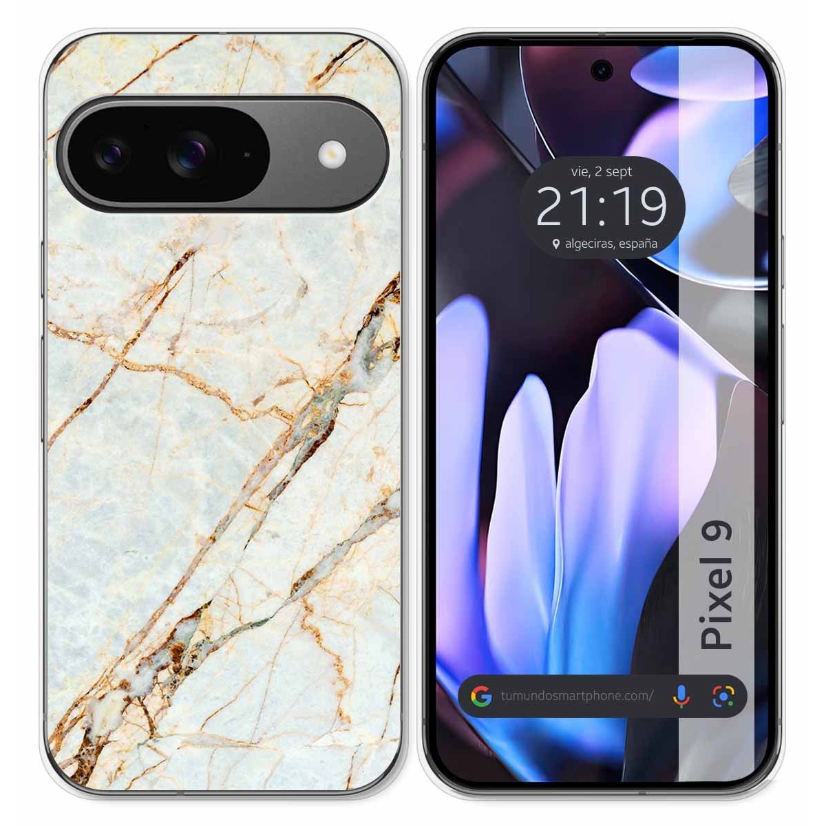 Funda Silicona para Google Pixel 9 5G diseño Mármol 13 Dibujos