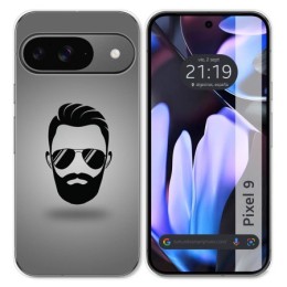 Funda Silicona para Google Pixel 9 5G diseño Barba Dibujos