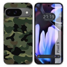 Funda Silicona para Google Pixel 9 5G diseño Camuflaje Dibujos