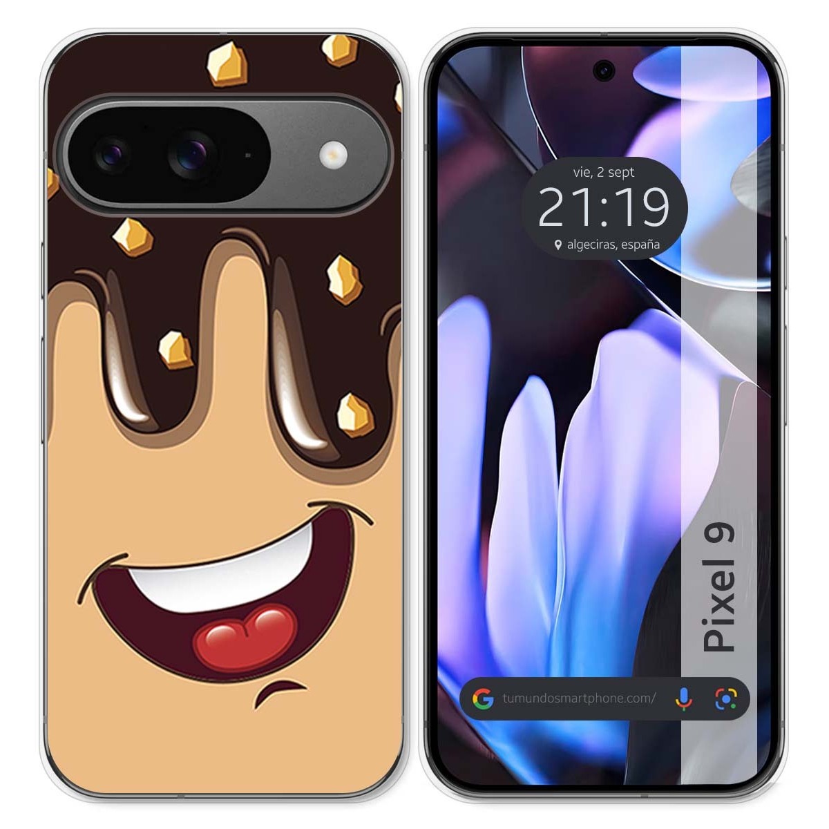 Funda Silicona para Google Pixel 9 5G diseño Helado Chocolate Dibujos