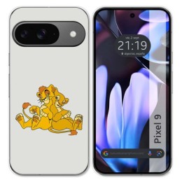 Funda Silicona para Google Pixel 9 5G diseño Leones Dibujos