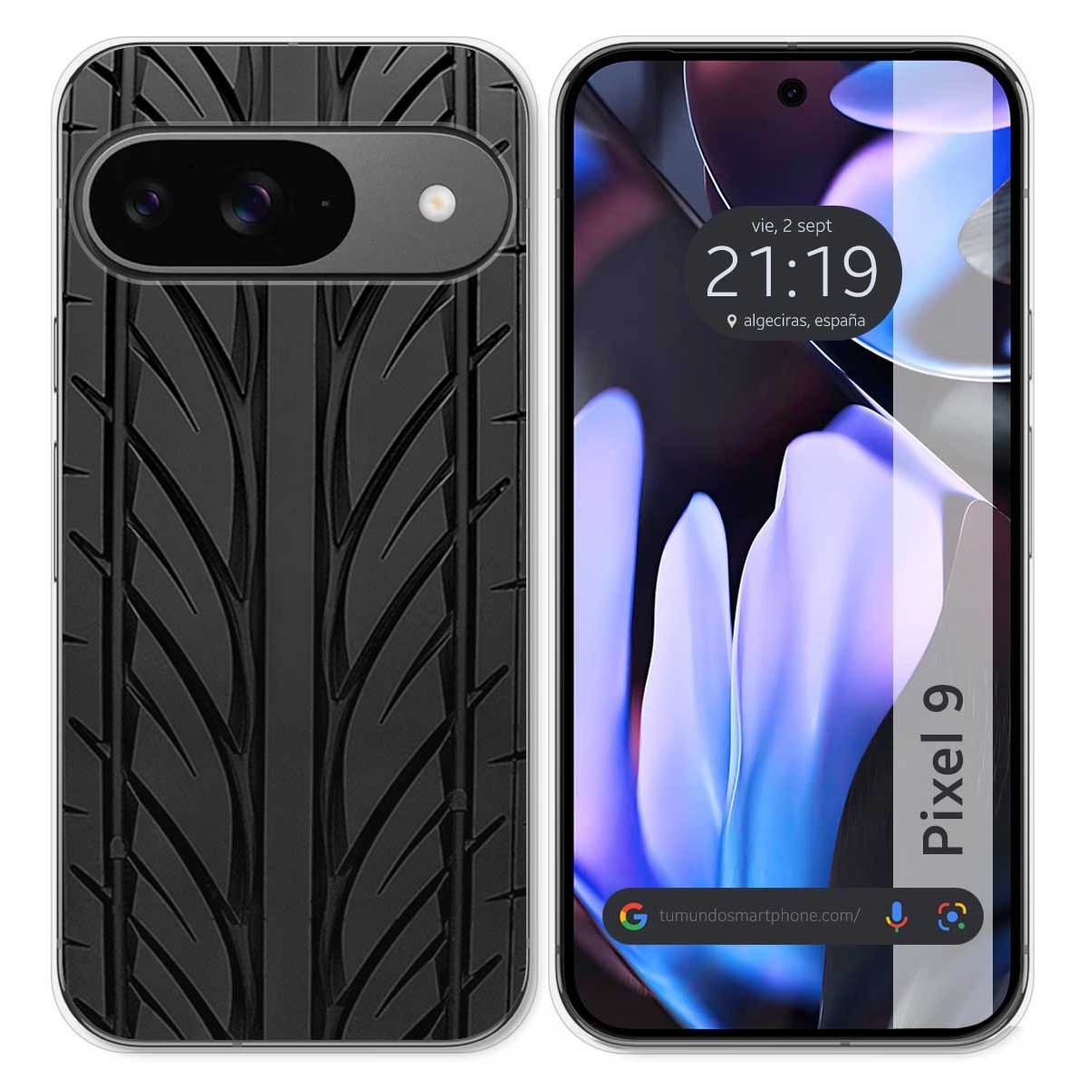 Funda Silicona para Google Pixel 9 5G diseño Neumatico Dibujos