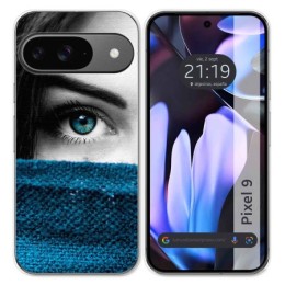 Funda Silicona para Google Pixel 9 5G diseño Ojo Dibujos