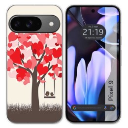 Funda Silicona para Google Pixel 9 5G diseño Pajaritos Dibujos