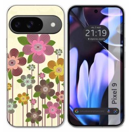 Funda Silicona para Google Pixel 9 5G diseño Primavera En Flor Dibujos