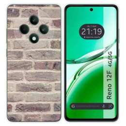 Funda Silicona para Oppo Reno 12F 4G / 12 F 5G diseño Ladrillo 01 Dibujos