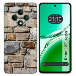 Funda Silicona para Oppo Reno 12F 4G / 12 F 5G diseño Ladrillo 03 Dibujos