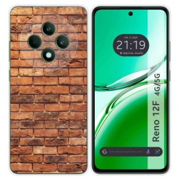 Funda Silicona para Oppo Reno 12F 4G / 12 F 5G diseño Ladrillo 04 Dibujos