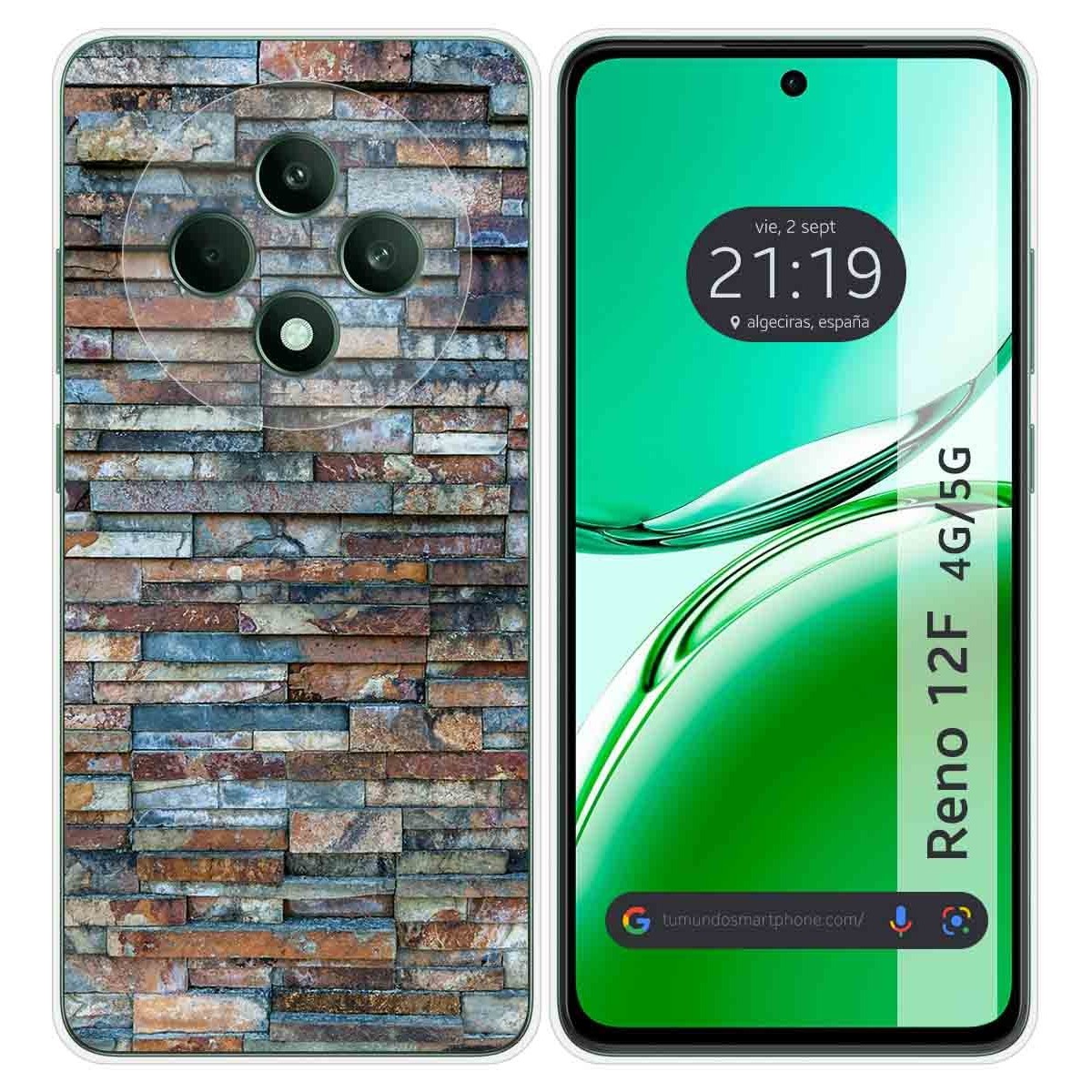 Funda Silicona para Oppo Reno 12F 4G / 12 F 5G diseño Ladrillo 05 Dibujos