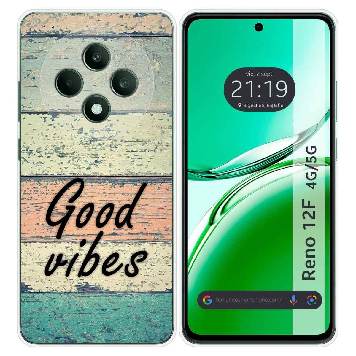 Funda Silicona para Oppo Reno 12F 4G / 12 F 5G diseño Madera 01 Dibujos