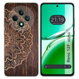 Funda Silicona para Oppo Reno 12F 4G / 12 F 5G diseño Madera 06 Dibujos