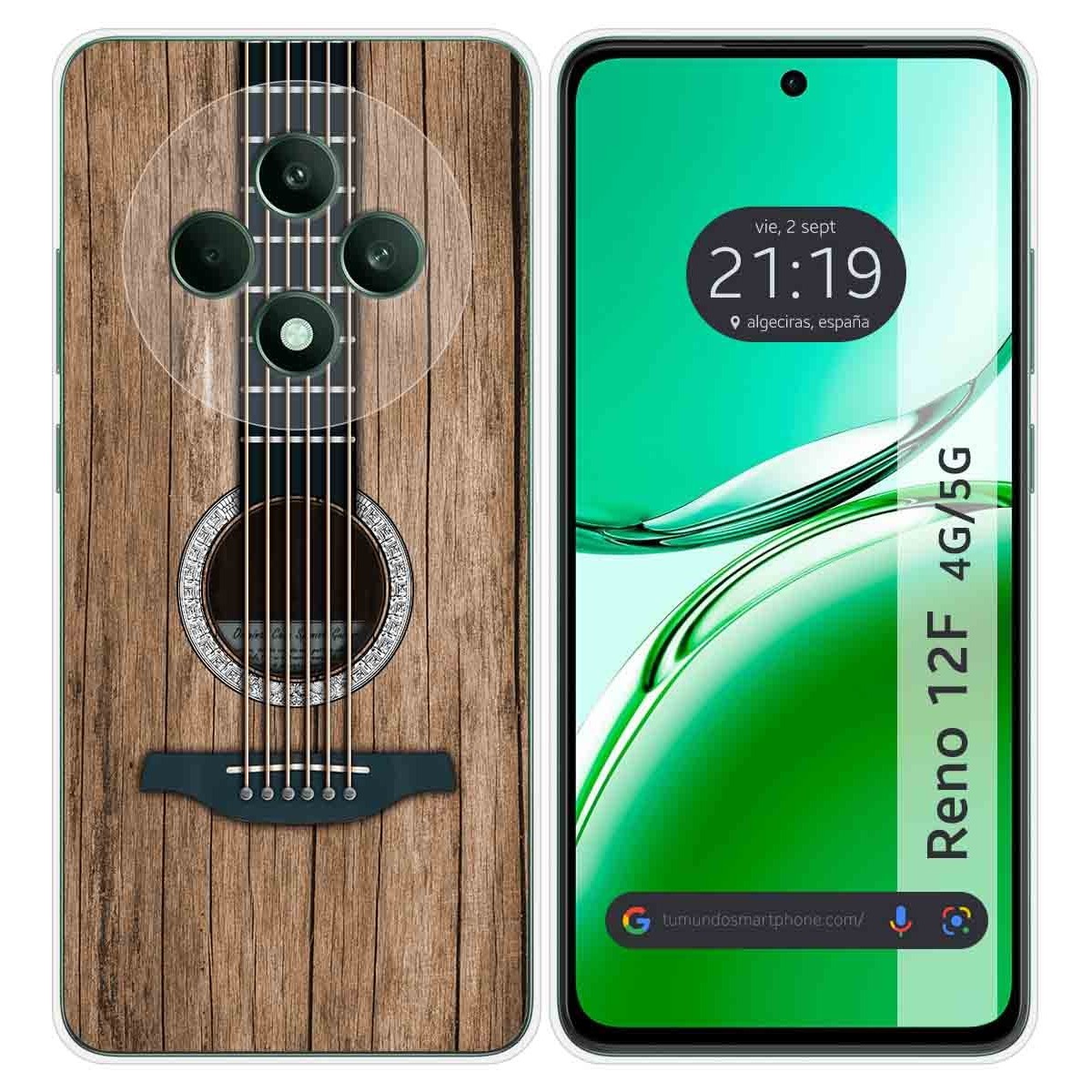 Funda Silicona para Oppo Reno 12F 4G / 12 F 5G diseño Madera 11 Dibujos