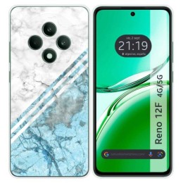 Funda Silicona para Oppo Reno 12F 4G / 12 F 5G diseño Mármol 02 Dibujos